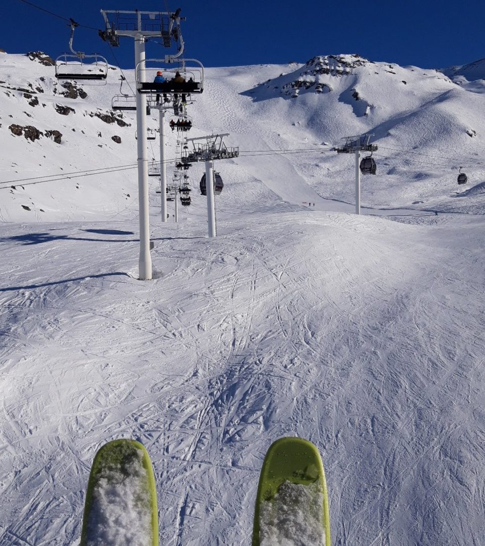 skis et piste